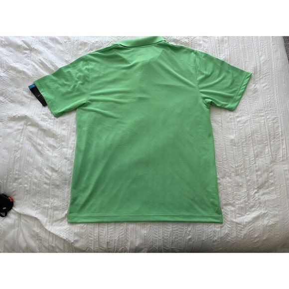 NWT PGA Tour Golf Polo Shirt Men Spring Green Moisture Wicking Stretch Size L - Picture 7 of 10